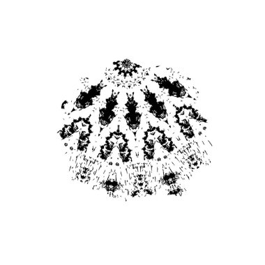 Beyaz arka planda siyah mürekkep fırça sıyrık