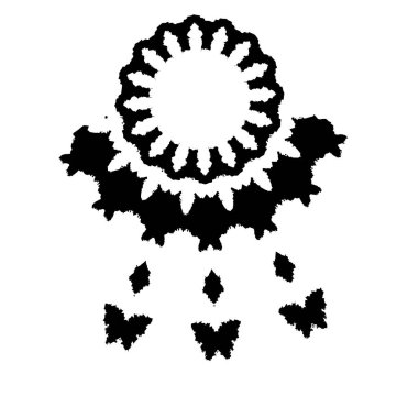 Beyaz arka planda siyah mürekkep fırça sıyrık