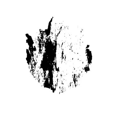 Beyaz arka planda siyah mürekkep fırça sıyrık