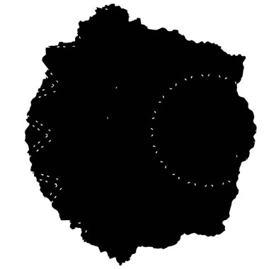 Beyaz arka planda siyah mürekkep fırça sıyrık