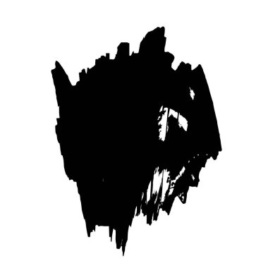 Beyaz arka planda soyut siyah beyaz şekil. Vektör illüstrasyonu  