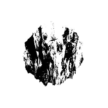 Beyaz arka planda soyut siyah beyaz şekil. Vektör illüstrasyonu  