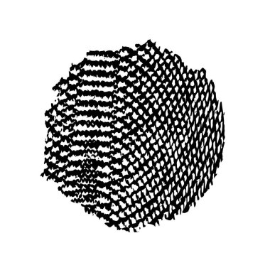Beyaz arkaplanda soyut grunge siyah nokta, vektör illüstrasyonu