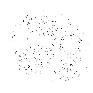 Beyaz arka planda soyut siyah beyaz şekil. Vektör illüstrasyonu  
