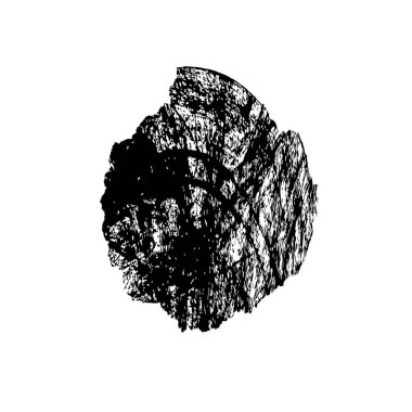 Beyaz arkaplanda soyut grunge siyah nokta, vektör illüstrasyonu