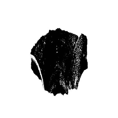 Beyaz arka planda siyah nokta. grunge soyut el boyaması ögesi 