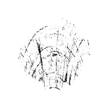 Beyaz arka planda soyut siyah beyaz şekil. Vektör illüstrasyonu  