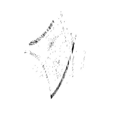 Beyaz arka planda soyut siyah beyaz şekil. Vektör illüstrasyonu  