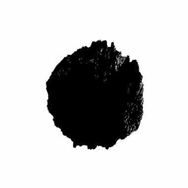 Beyaz arkaplanda soyut grunge siyah nokta, vektör illüstrasyonu