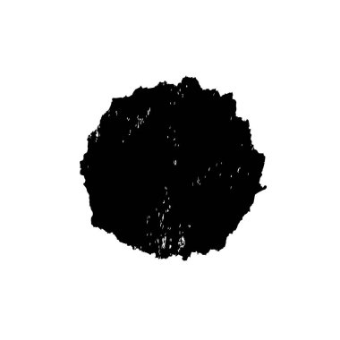 Beyaz arka planda soyut siyah beyaz şekil. Vektör illüstrasyonu  