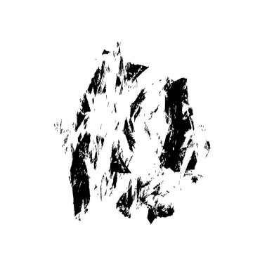 Beyaz arkaplanda soyut grunge siyah nokta, vektör illüstrasyonu