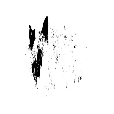 Beyaz arka planda soyut siyah beyaz şekil. Vektör illüstrasyonu  