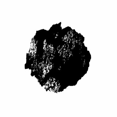 Beyaz arkaplanda soyut grunge siyah nokta, vektör illüstrasyonu