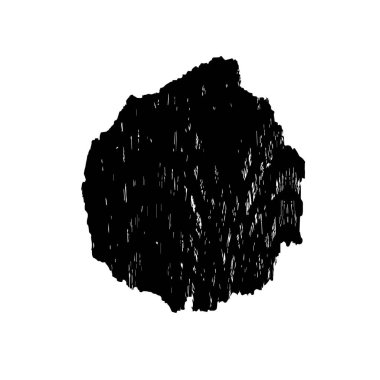 Beyaz arka planda soyut siyah beyaz şekil. Vektör illüstrasyonu  