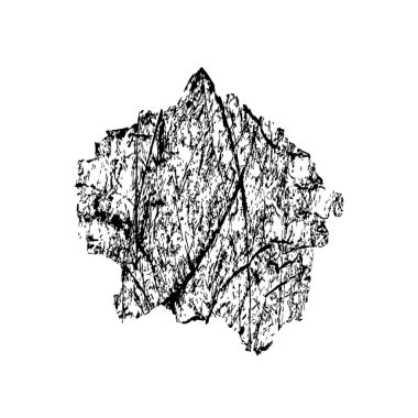 Beyaz arkaplanda soyut grunge siyah nokta, vektör illüstrasyonu