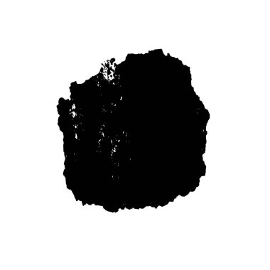 Beyaz arka planda siyah nokta. grunge soyut el boyaması ögesi 