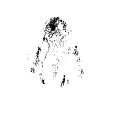 Siyah mürekkep lekesi beyaz arkaplanda izole edildi