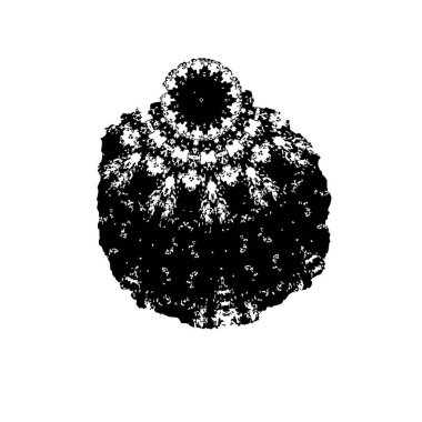 Beyaz arkaplanda soyut şekil. Vektör illüstrasyonu  