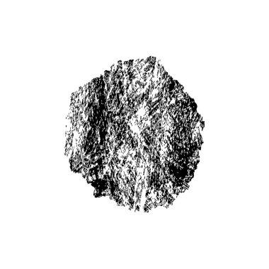 Beyaz arkaplanda soyut grunge siyah nokta, vektör illüstrasyonu