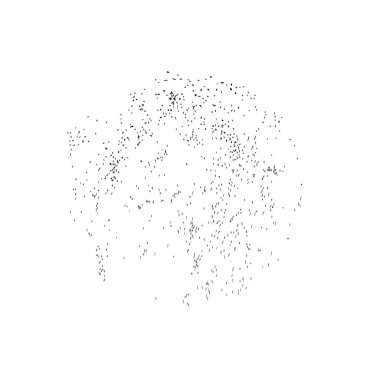 Beyaz arkaplanda soyut şekil. Vektör illüstrasyonu  