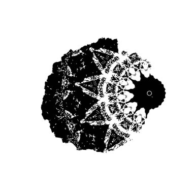 Beyaz arkaplanda soyut şekil. Vektör illüstrasyonu  