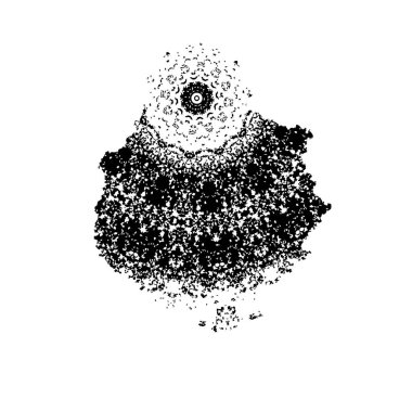 Beyaz arkaplanda soyut şekil. Vektör illüstrasyonu  