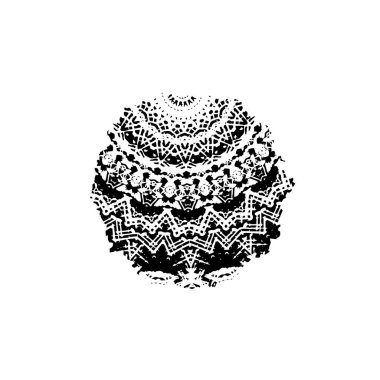 Beyaz arkaplanda soyut şekil. Vektör illüstrasyonu  