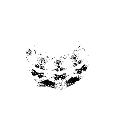 Beyaz arkaplanda soyut şekil. Vektör illüstrasyonu  