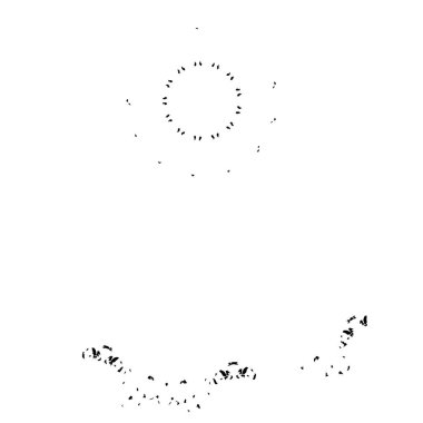 Beyaz arkaplanda soyut şekil. Vektör illüstrasyonu  