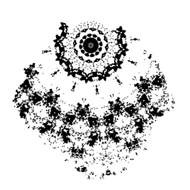 Beyaz arkaplanda soyut şekil. Vektör illüstrasyonu  