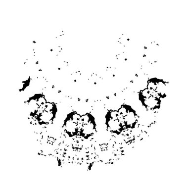 Beyaz arkaplanda soyut şekil. Vektör illüstrasyonu  