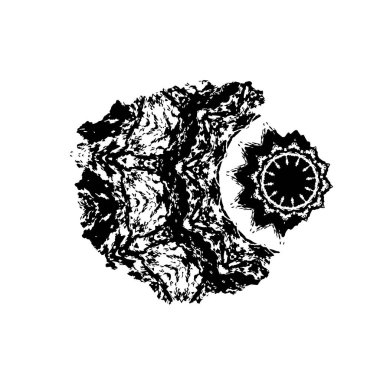 Beyaz arkaplanda soyut şekil. Vektör illüstrasyonu  