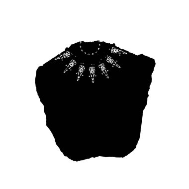 Beyaz arkaplanda kısmi mandala geometrik izi