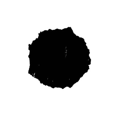 Beyaz arkaplanda soyut grunge siyah nokta, vektör illüstrasyonu