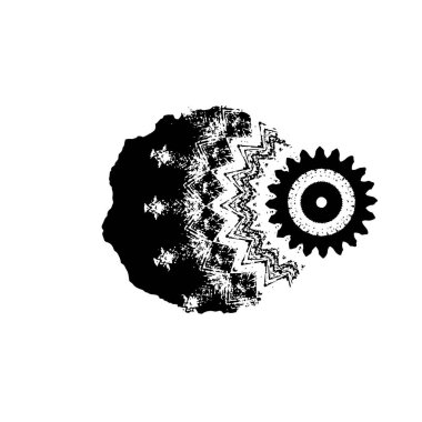 Grunge dokusu. siyah ve beyaz kaba arkaplan. 