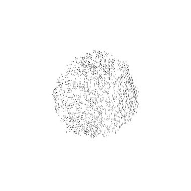 Beyaz arkaplanda soyut grunge lekesi, vektör illüstrasyonu