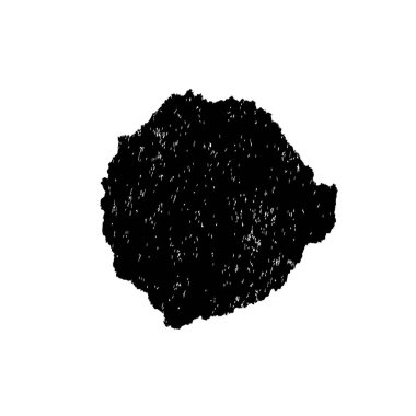 siyah mürekkep fırçası darbesi beyaz arkaplanda izole edildi