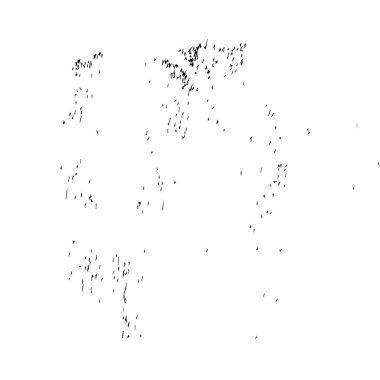 Beyaz arkaplanda soyut grunge siyah nokta, vektör illüstrasyonu