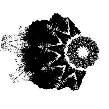 Grunge mürekkep sıçramasının basit illüstrasyonu