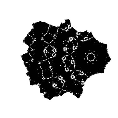 Grunge mürekkep sıçramasının basit illüstrasyonu