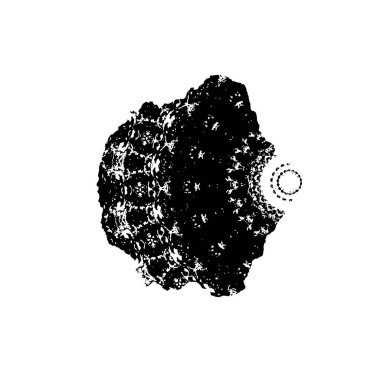 Grunge mürekkep sıçramasının basit illüstrasyonu