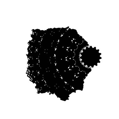 Grunge mürekkep sıçramasının basit illüstrasyonu