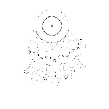 Grunge mürekkep sıçramasının basit illüstrasyonu