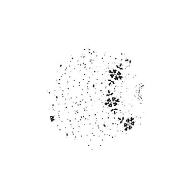 Grunge mürekkep sıçramasının basit illüstrasyonu