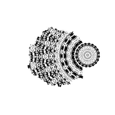 Grunge mürekkep sıçramasının basit illüstrasyonu