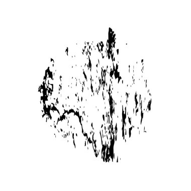 Beyaz arkaplanda soyut grunge lekesi, vektör illüstrasyonu