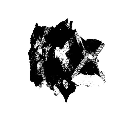 Beyaz arkaplanda siyah grunge mürekkep fırçası darbeleri. 