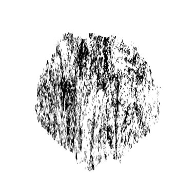 Beyaz arkaplanda soyut grunge siyah nokta izole