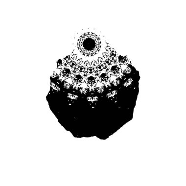 Grunge mürekkep sıçramasının basit illüstrasyonu