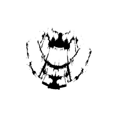 Grunge mürekkep sıçramasının basit illüstrasyonu